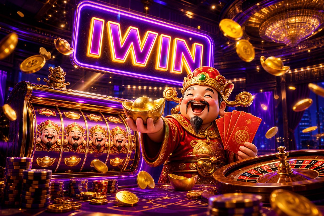 Giao diện trang chủ cổng game IWIN với các danh mục trò chơi